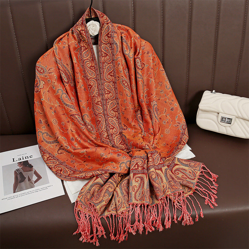 Paisley pashmina scarf shawl