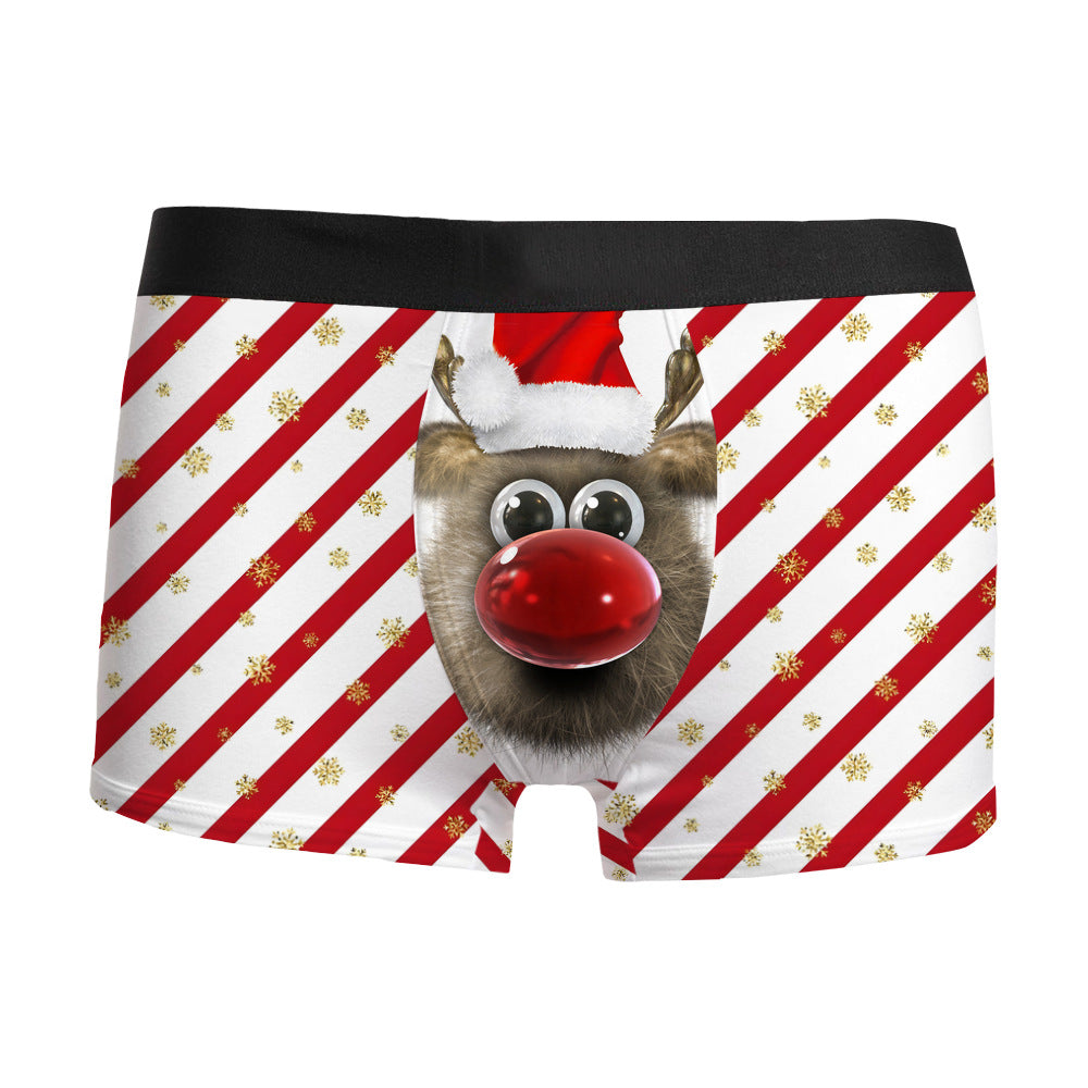 Men's Christmas Boxer Briefs - Funny Festive Undies, 8 Designs