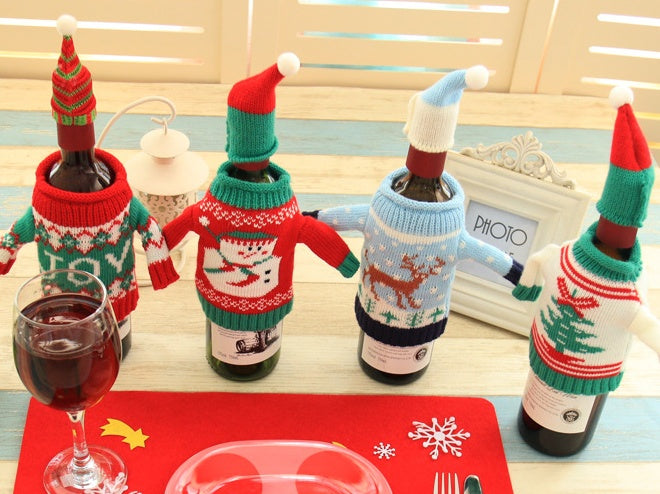 Christmas wine bottle sweater - view 4