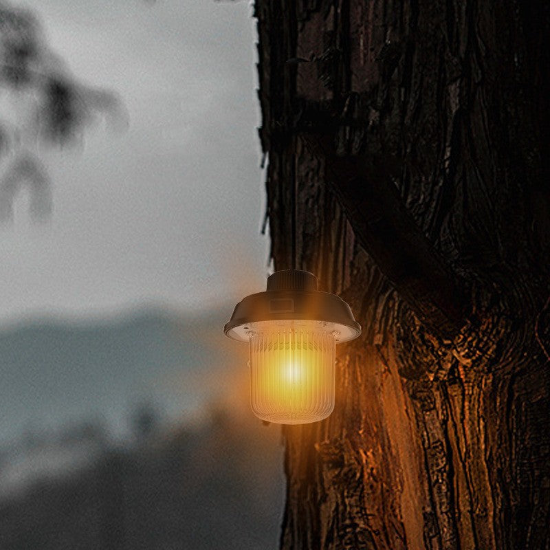 Retro Camping Lantern - Rechargeable LED Hanging Tent Light