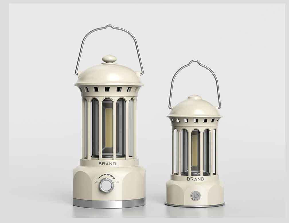 Vintage Style Tent Lantern - USB Rechargeable Ambient Light