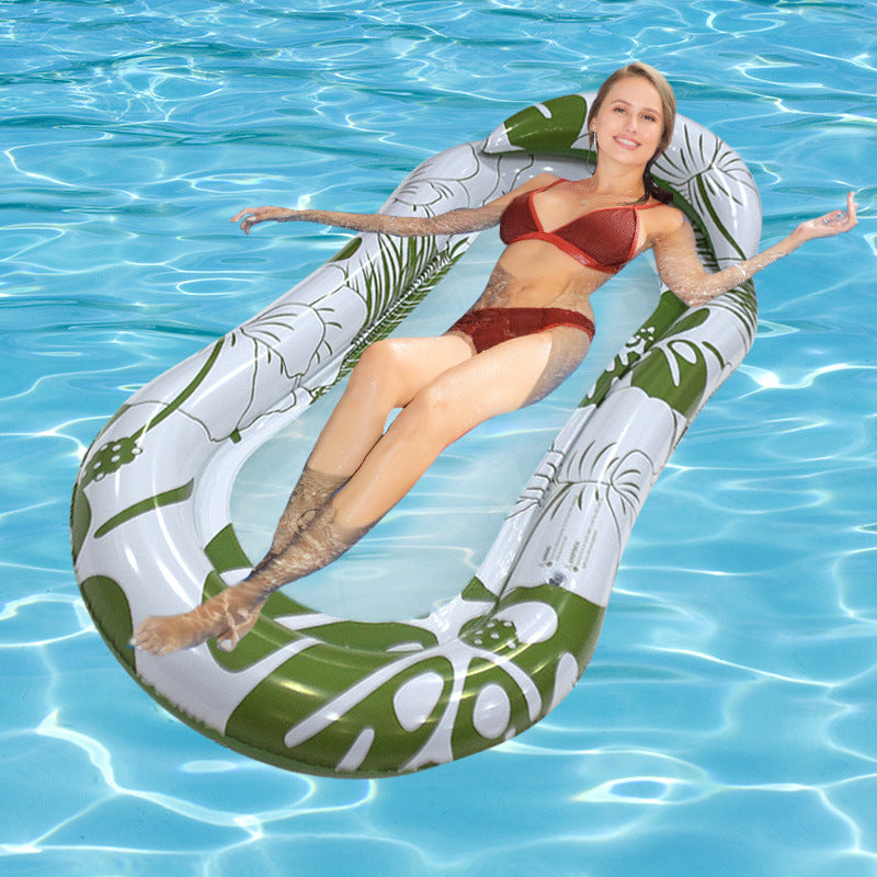 Large Patterned Water Hammock - 160 x 90cm Pool Lounger