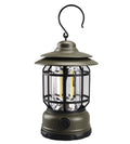 Vintage metal camping lantern