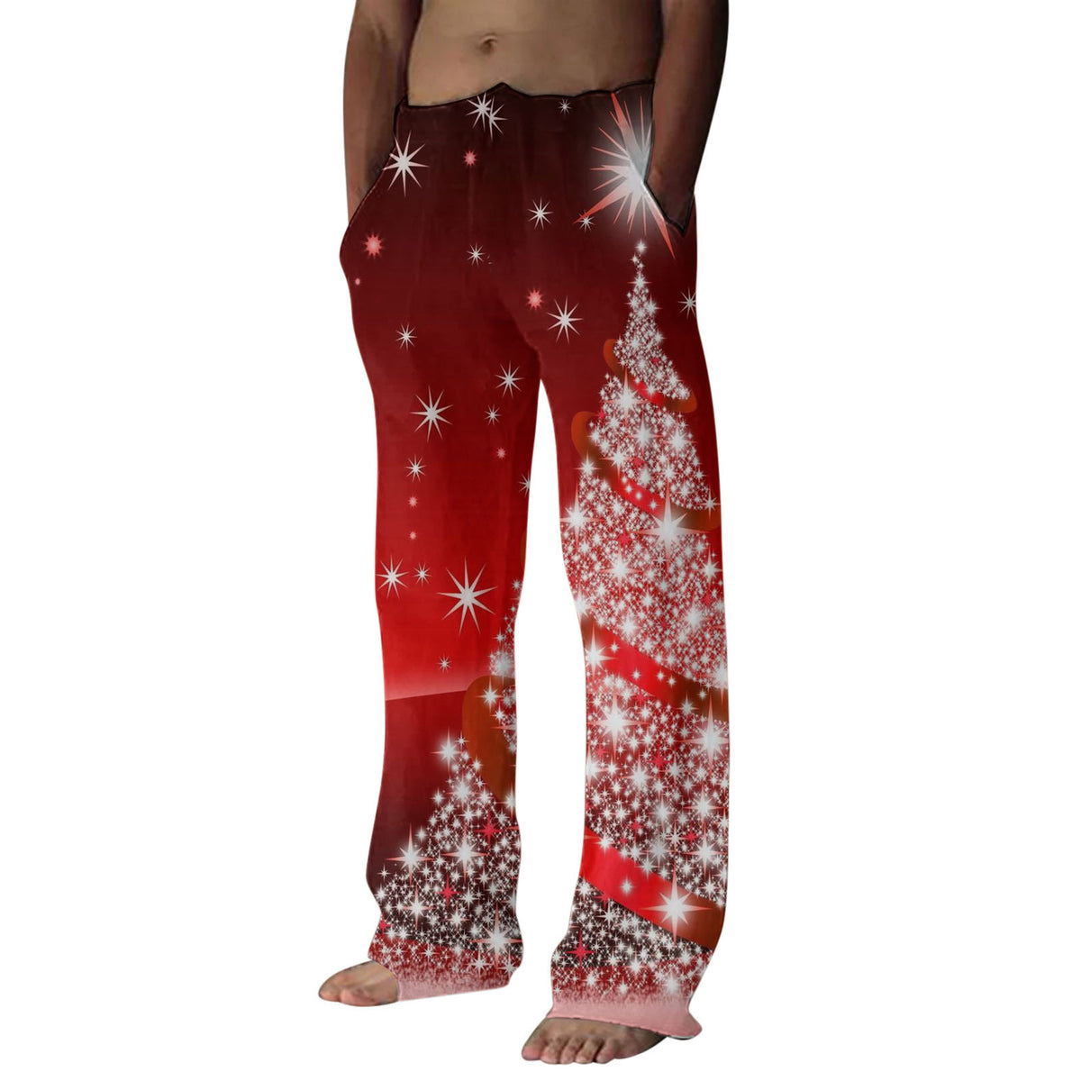 Christmas Pyjama Pants - Festive Print Lounge Pants, 6 Designs