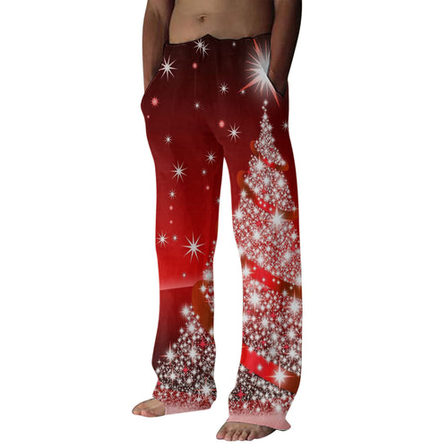 Christmas Pyjama Pants - Festive Print Lounge Pants, 6 Designs