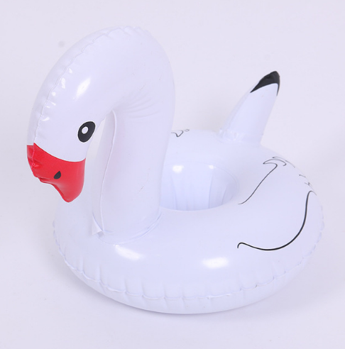 Inflatable Drink Holder Floats - Flamingo, Unicorn, Swan & More (Single or 6 Pack)