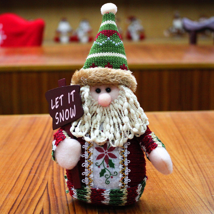 Plush Santa, snowman and reindeer figures - view 2
