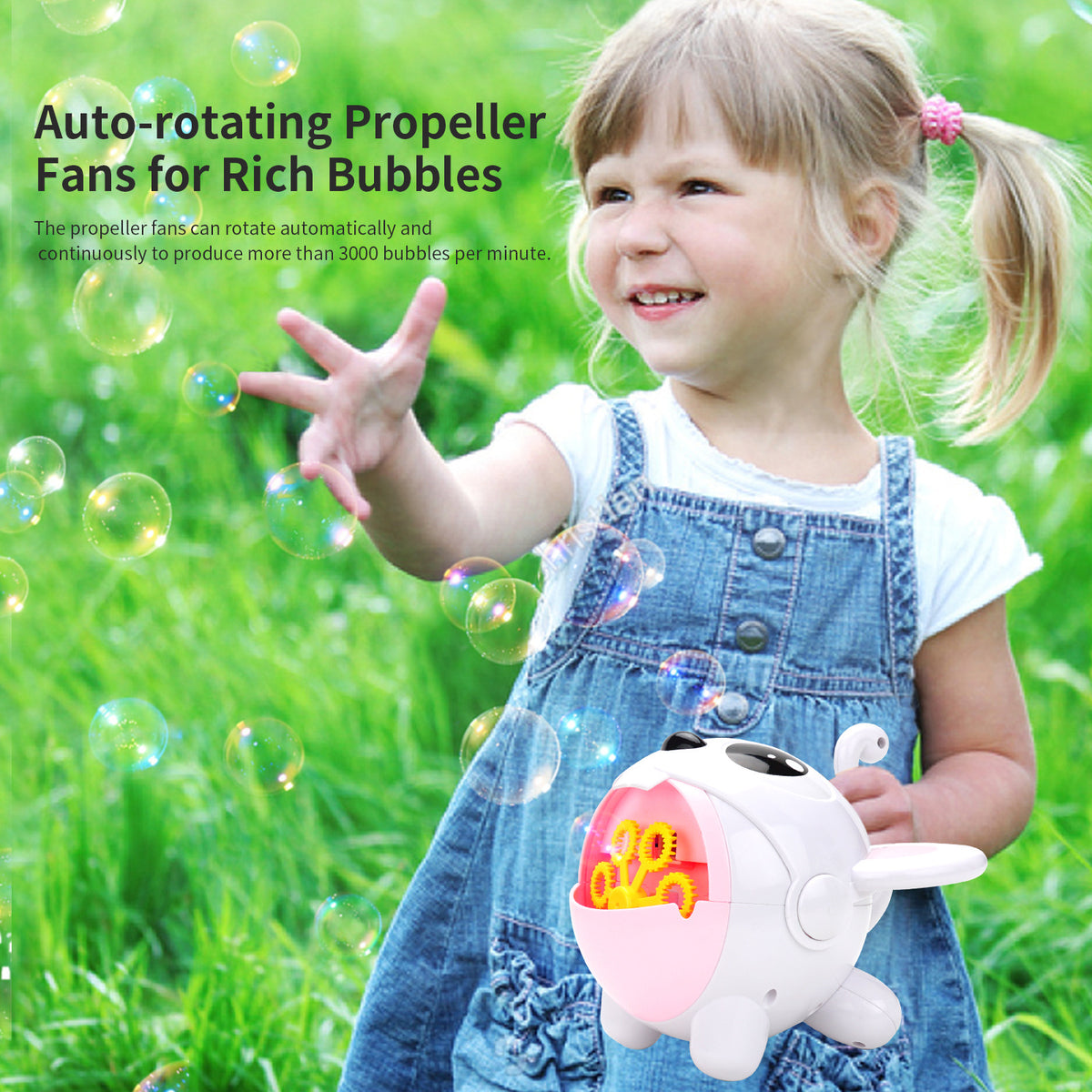 Automatic bubble machine