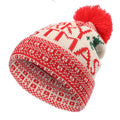 Merry Xmas pom pom beanie