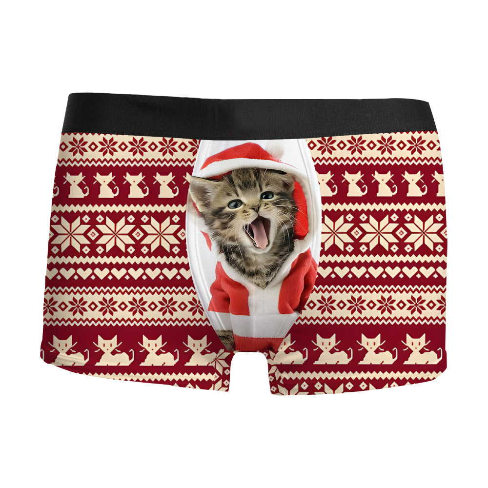 Men's Christmas Boxer Briefs - Funny Festive Undies, 8 Designs