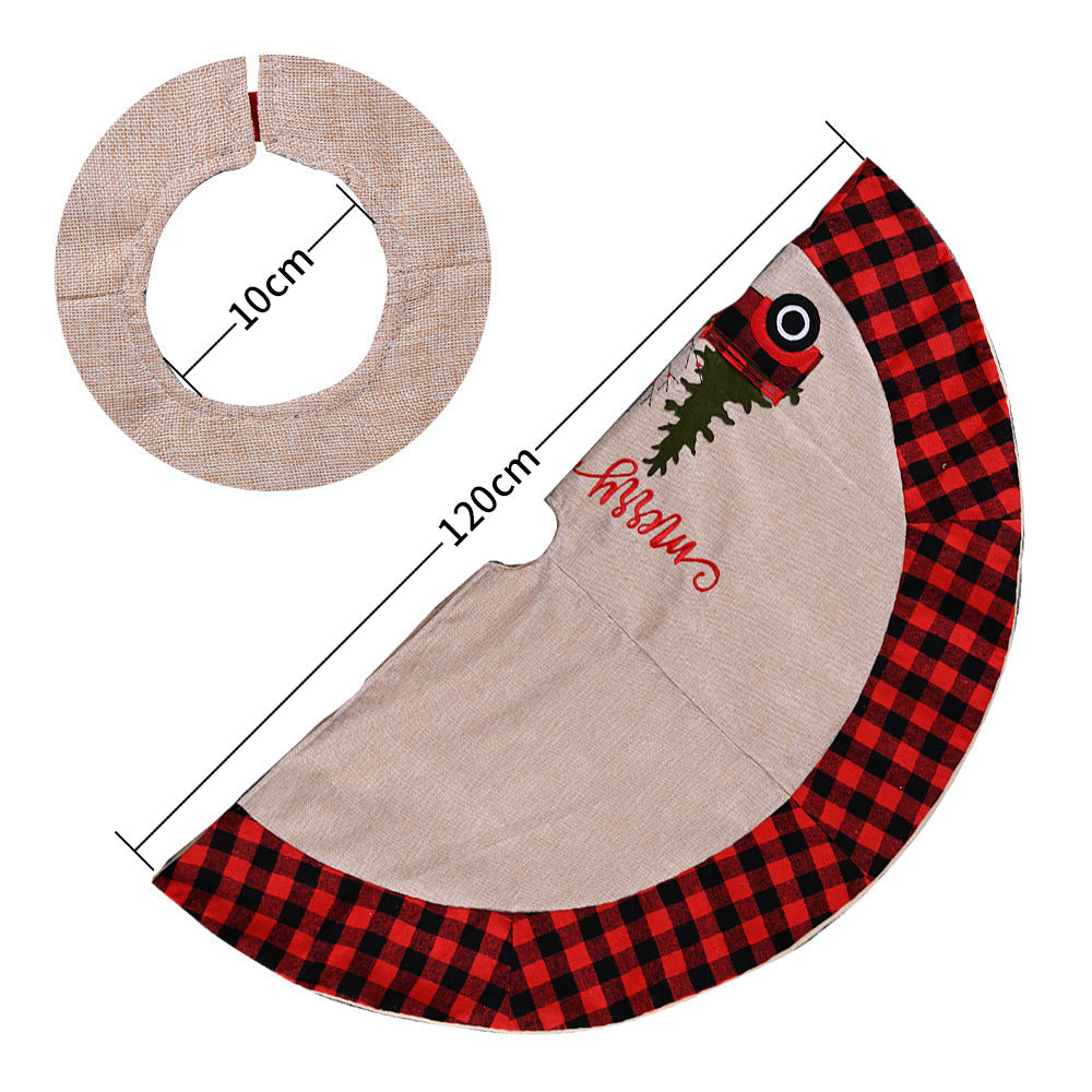 Buffalo plaid Christmas tree skirt - view 4