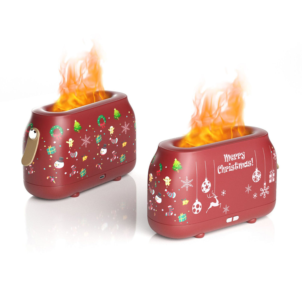 Flame Effect Aroma Diffuser - Realistic Fire Mist Humidifier