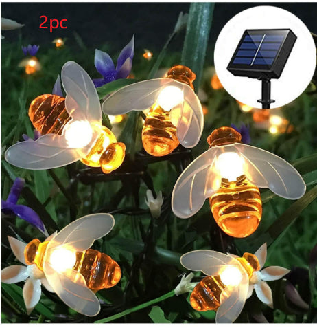 Solar bee string lights - view 4