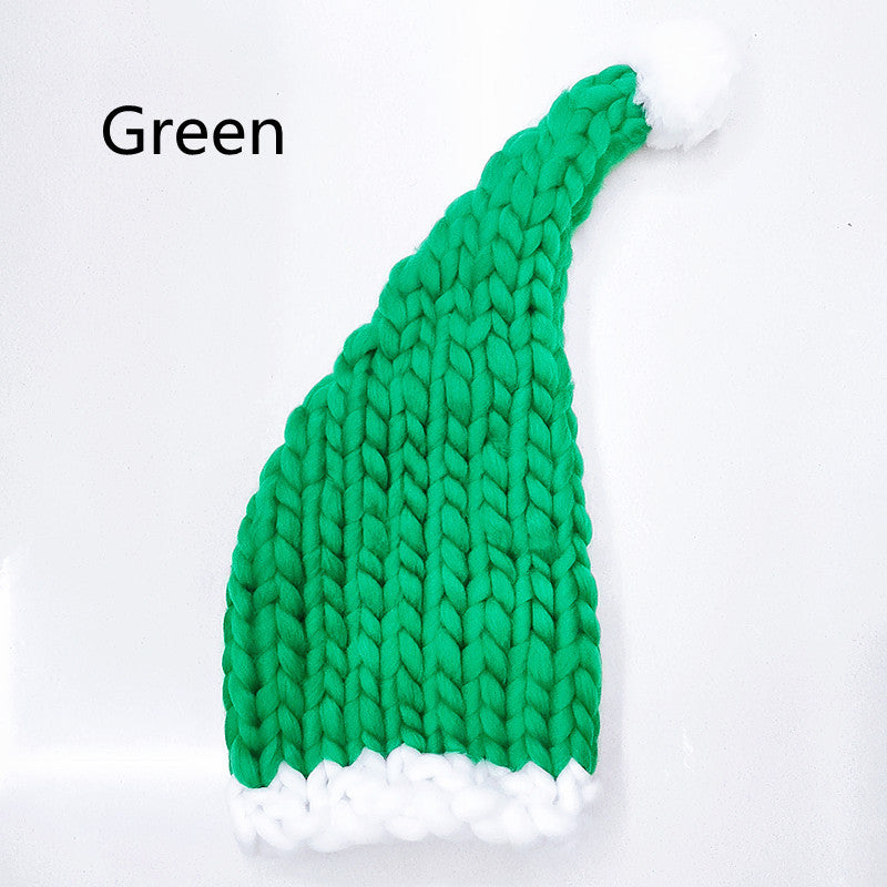 Chunky knit elf hat