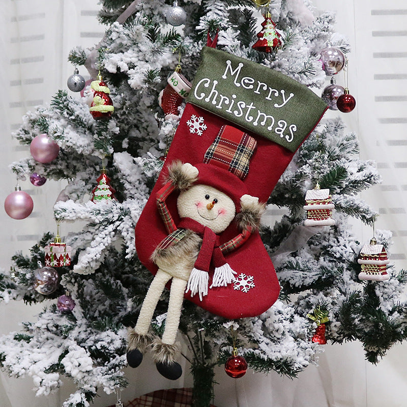 Large 3D plush Christmas stocking - view 8