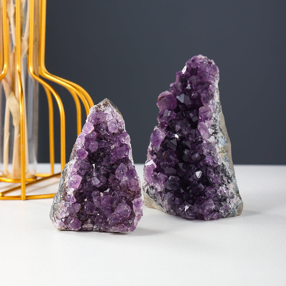Natural amethyst cluster