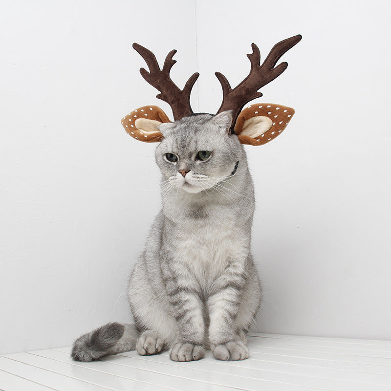 Dog reindeer antler headband - view 5