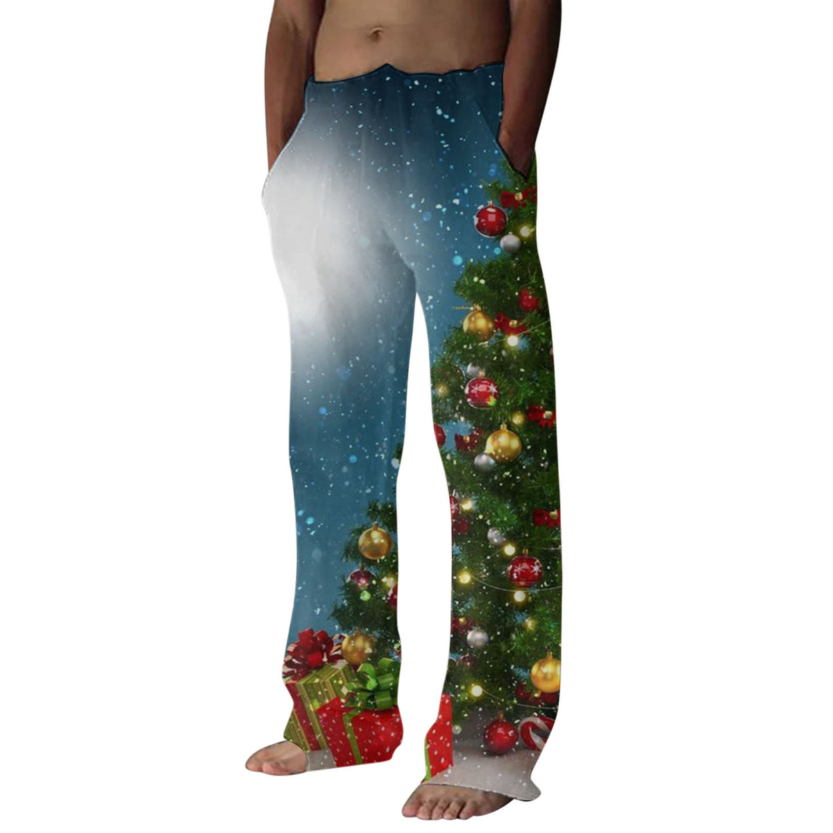 Christmas Pyjama Pants - Festive Print Lounge Pants, 6 Designs