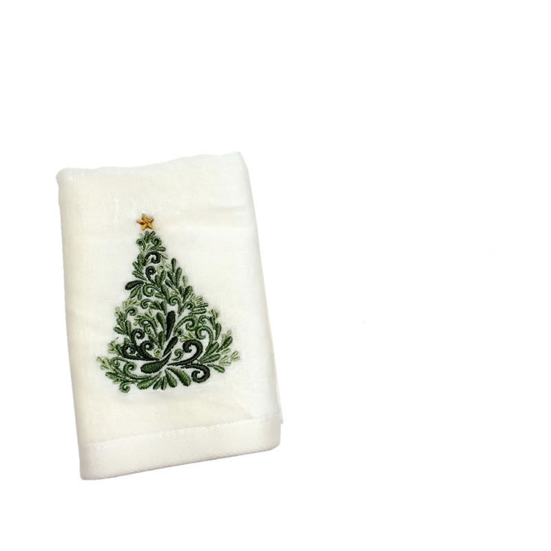 Christmas Embroidered Tea Towel - Single or 3 Pack Gift Box