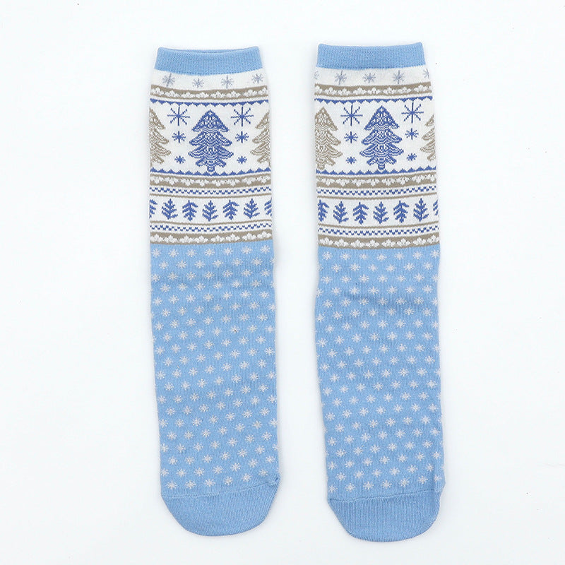Nordic Christmas Socks - Gingerbread Man, Trees & Snowflakes