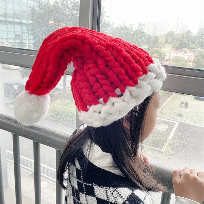 Chunky knit elf hat