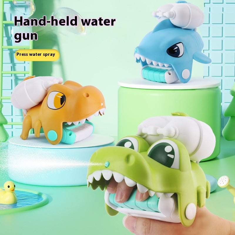 Wrist water squirter in use