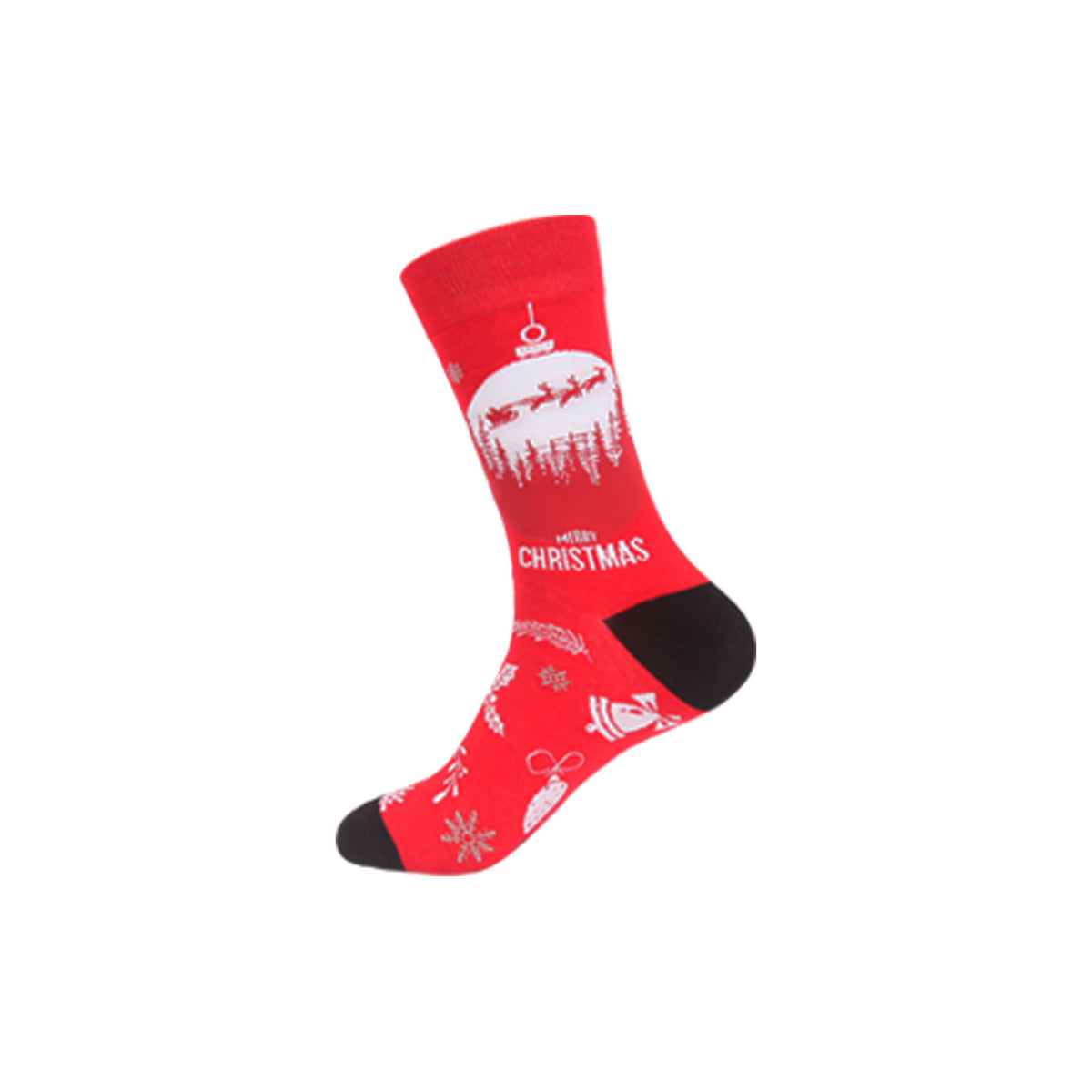Christmas Socks - Santa, Reindeer & Snowman Designs (Single or 5 Pack)