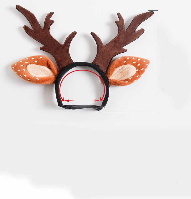 Dog reindeer antler headband - view 4