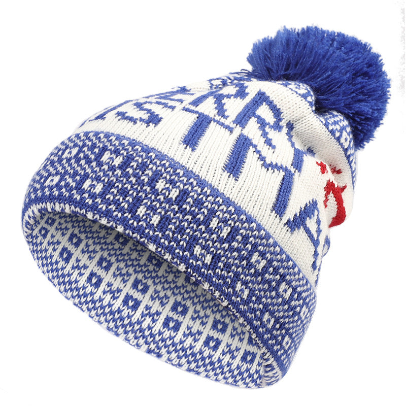 Merry Xmas pom pom beanie