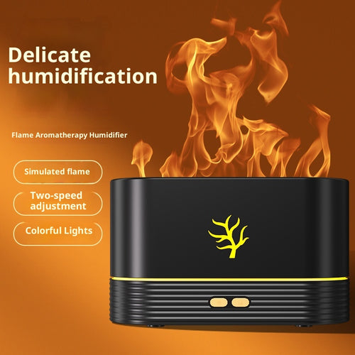 3D Flame Aroma Diffuser - Colourful Fire Mist Humidifier