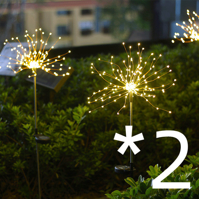 Solar fireworks garden lights - view 2