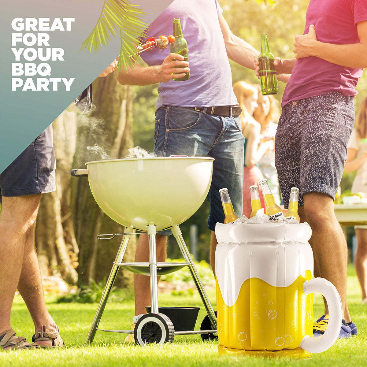 Giant Beer Mug Cooler - Inflatable Drinks Cooler for Pool & BBQ