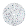 White plush Christmas tree skirt - view 6