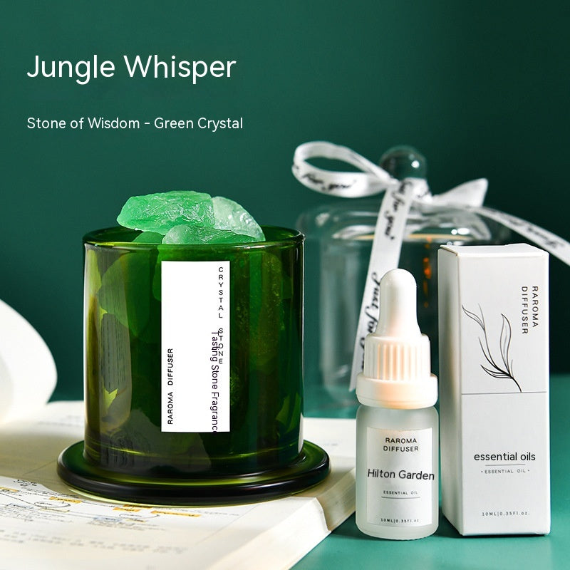 Crystal Stone Reed Diffuser - Natural Crystal Aroma Gift Set