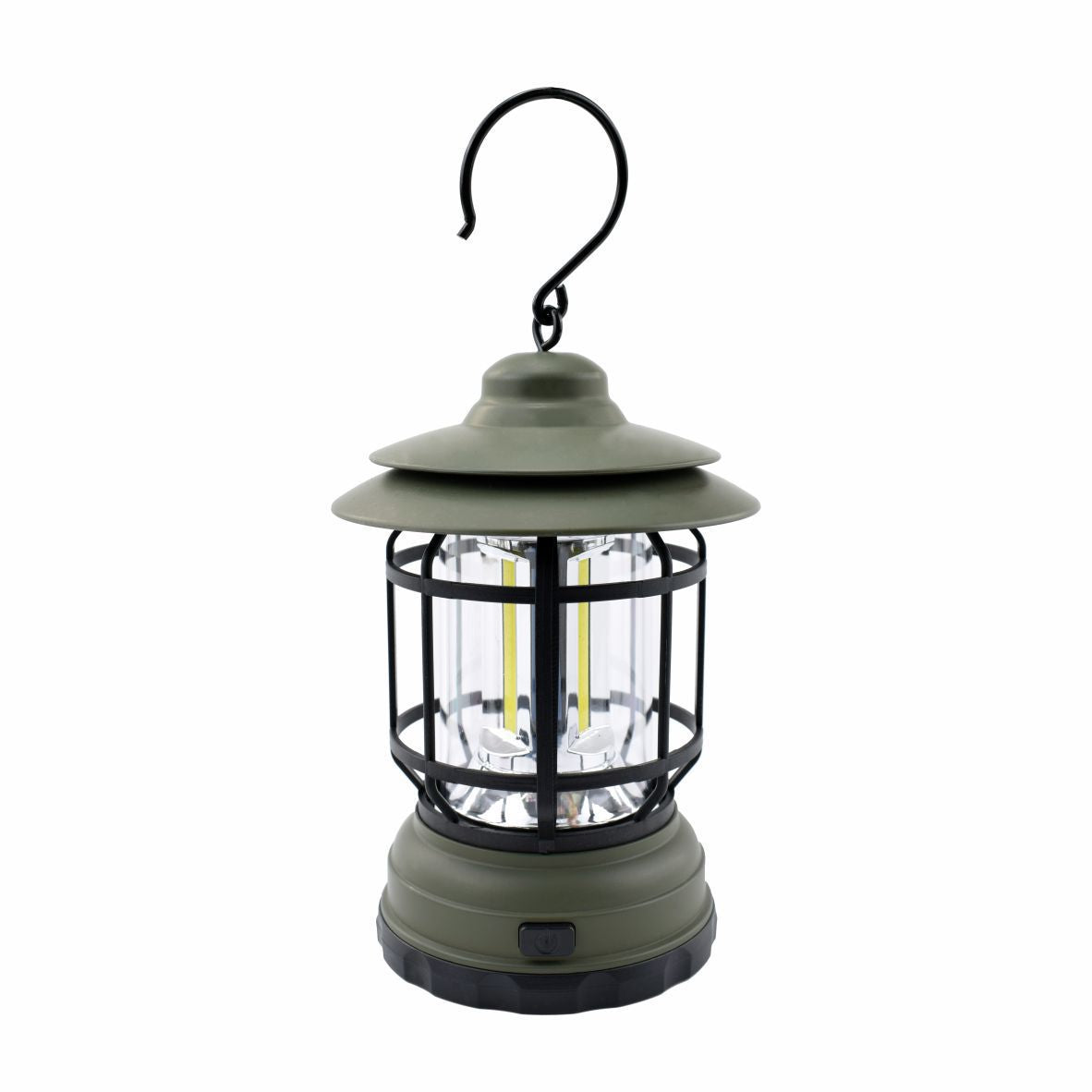 Vintage Metal Camping Lantern - Rechargeable COB LED