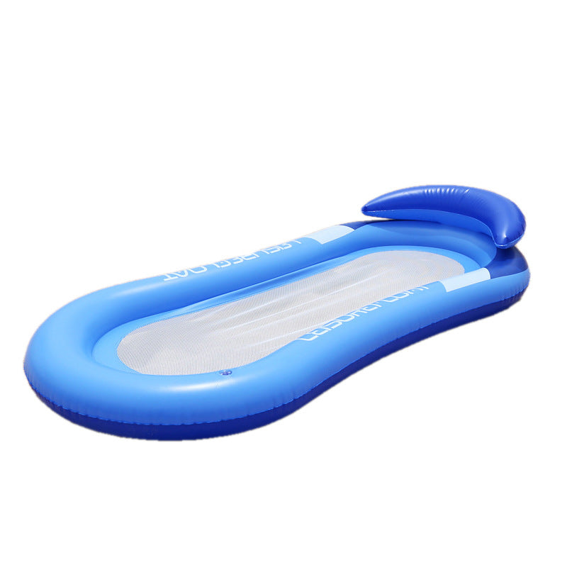 Floating Pool Lounger - Inflatable Recliner with Headrest