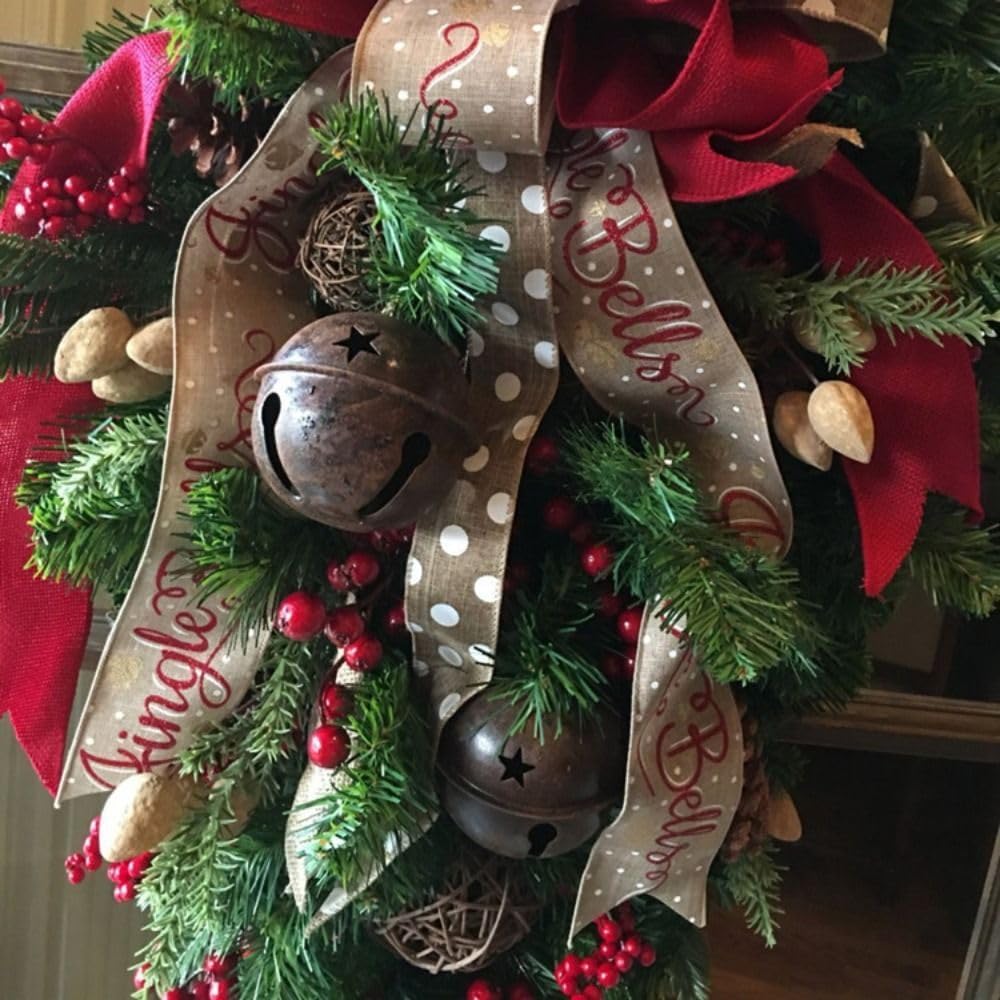 Candy cane Christmas door wreath - view 4