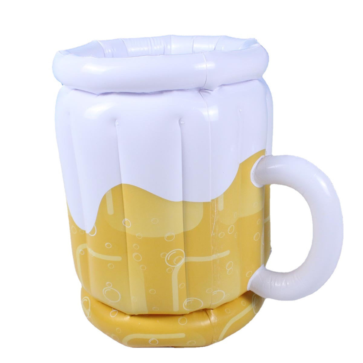Inflatable beer mug cooler
