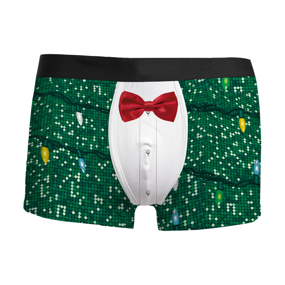 Men's Christmas Boxer Briefs - Funny Festive Undies, 8 Designs