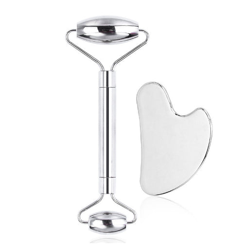 Face roller and gua sha set