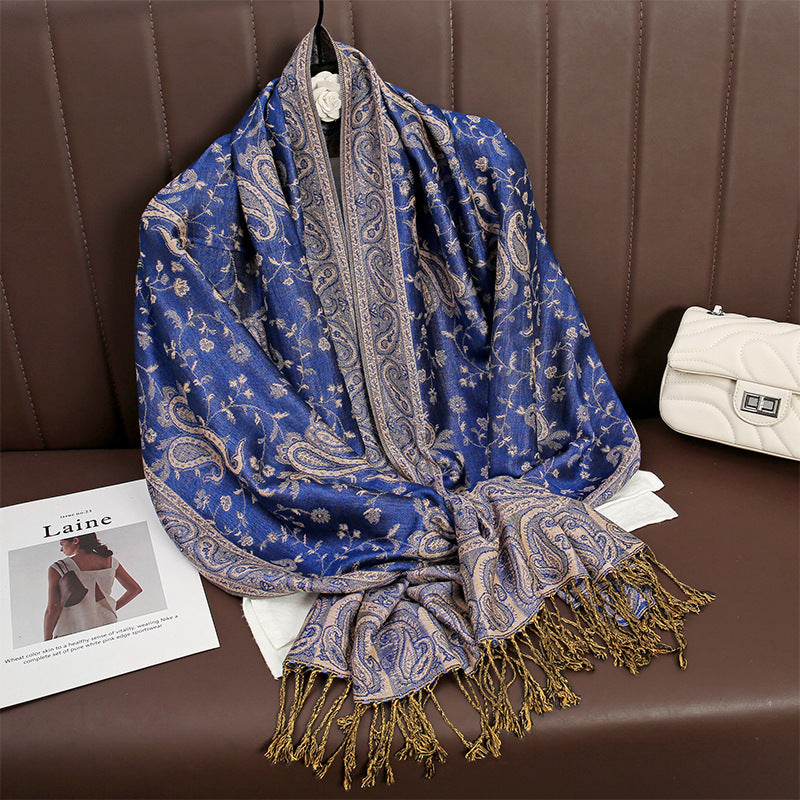 Paisley pashmina scarf shawl