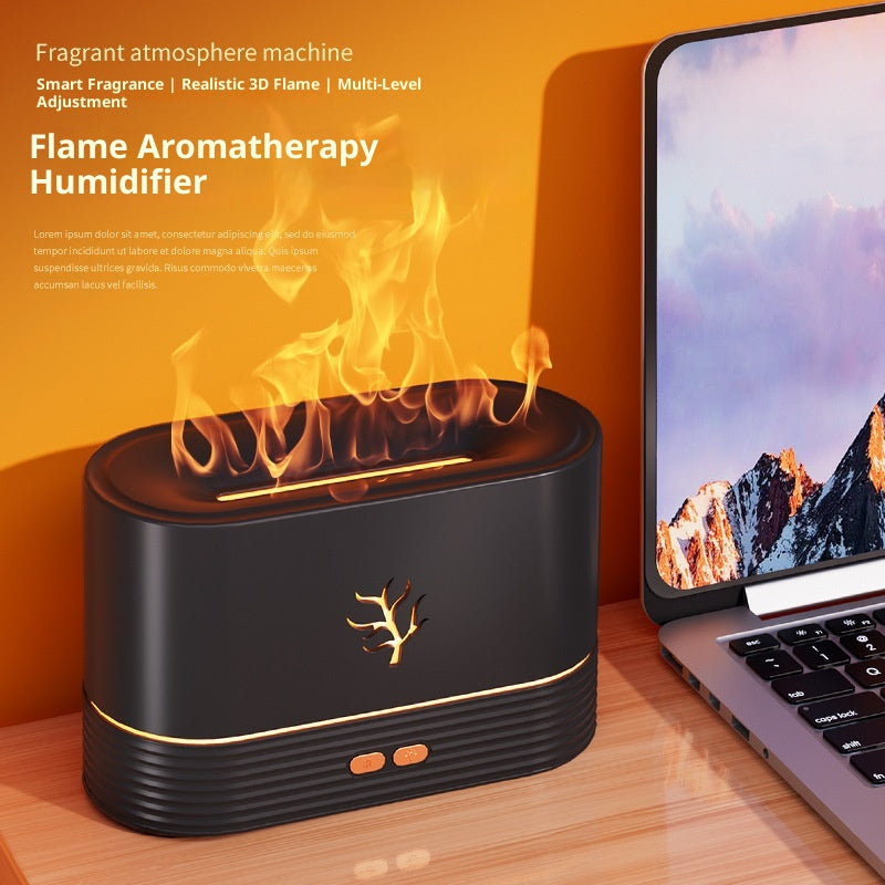3D Flame Aroma Diffuser - Colourful Fire Mist Humidifier