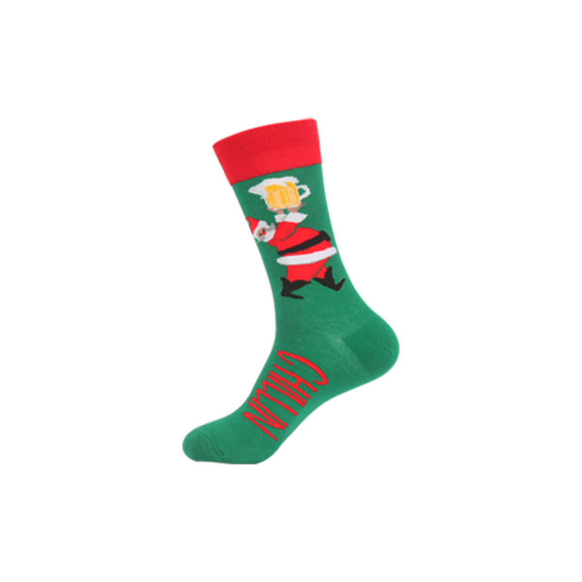 Christmas Socks - Santa, Reindeer & Snowman Designs (Single or 5 Pack)