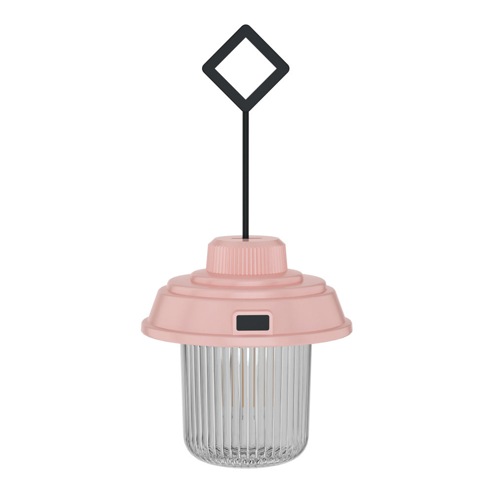 Retro Camping Lantern - Rechargeable LED Hanging Tent Light