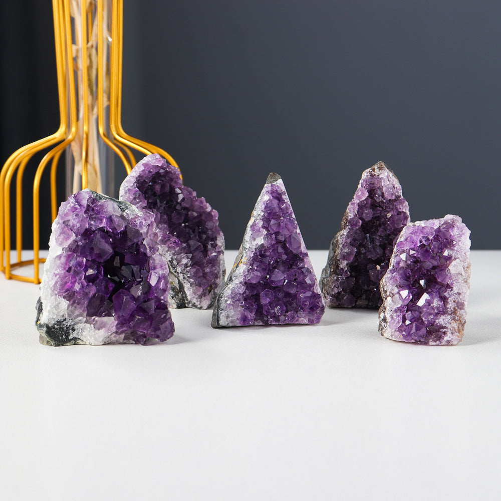 Natural amethyst cluster