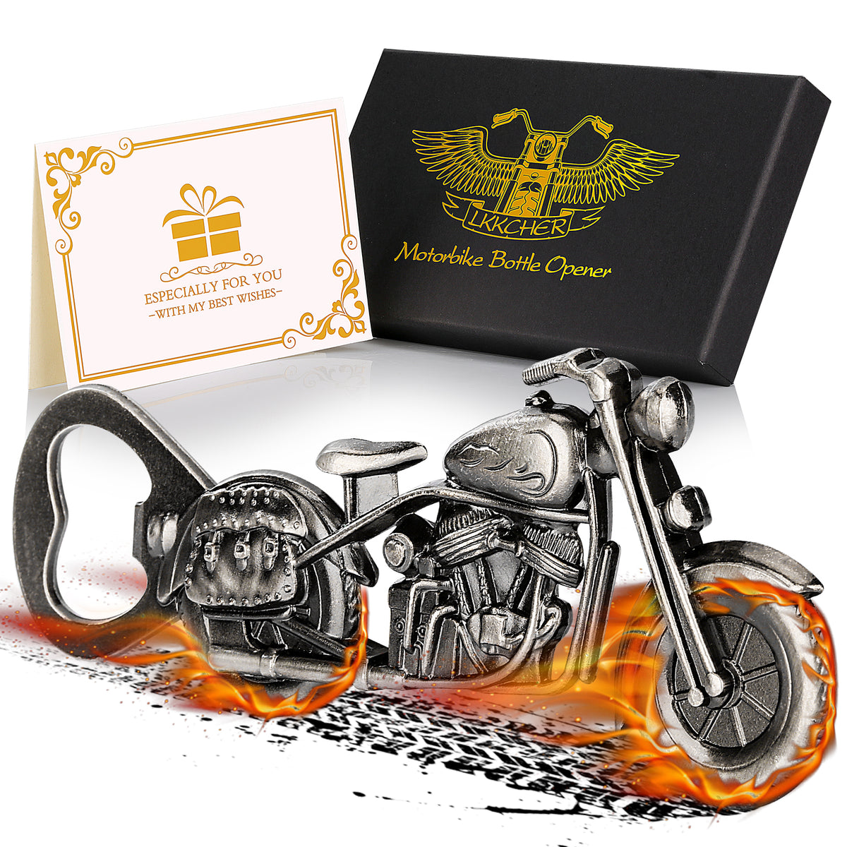 Motorcycle bottle opener gift box