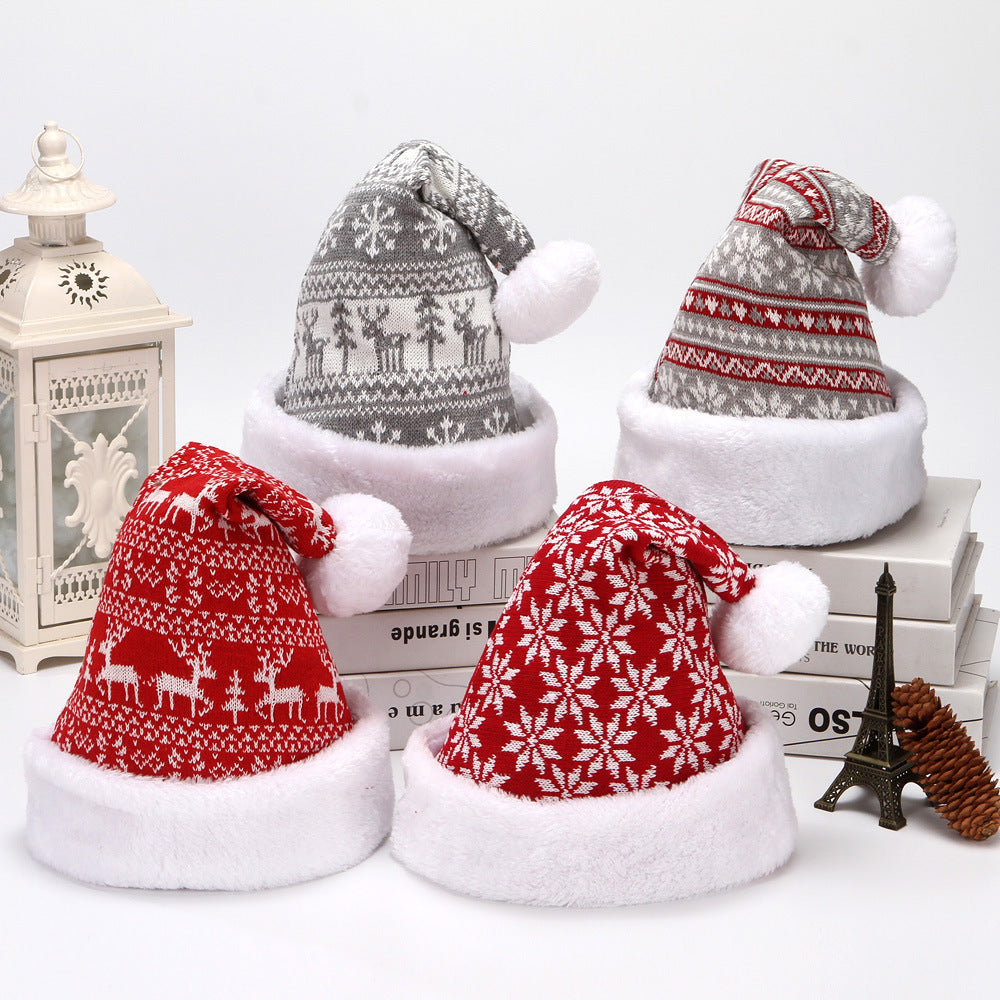 Knitted Nordic Santa hat