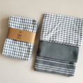 Gingham tea towel gift set