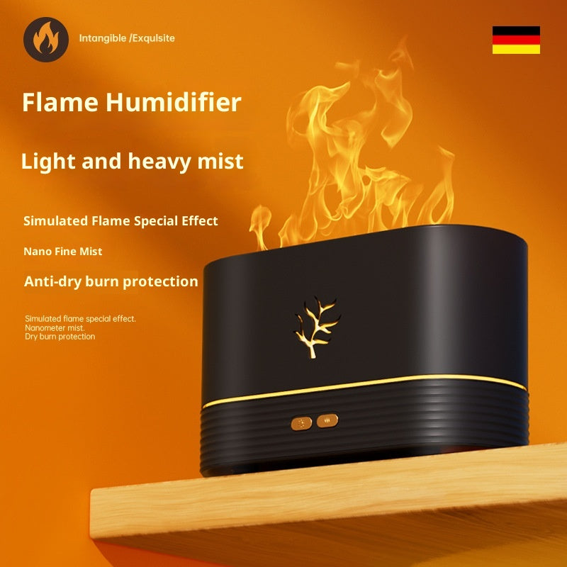 3D Flame Aroma Diffuser - Colourful Fire Mist Humidifier