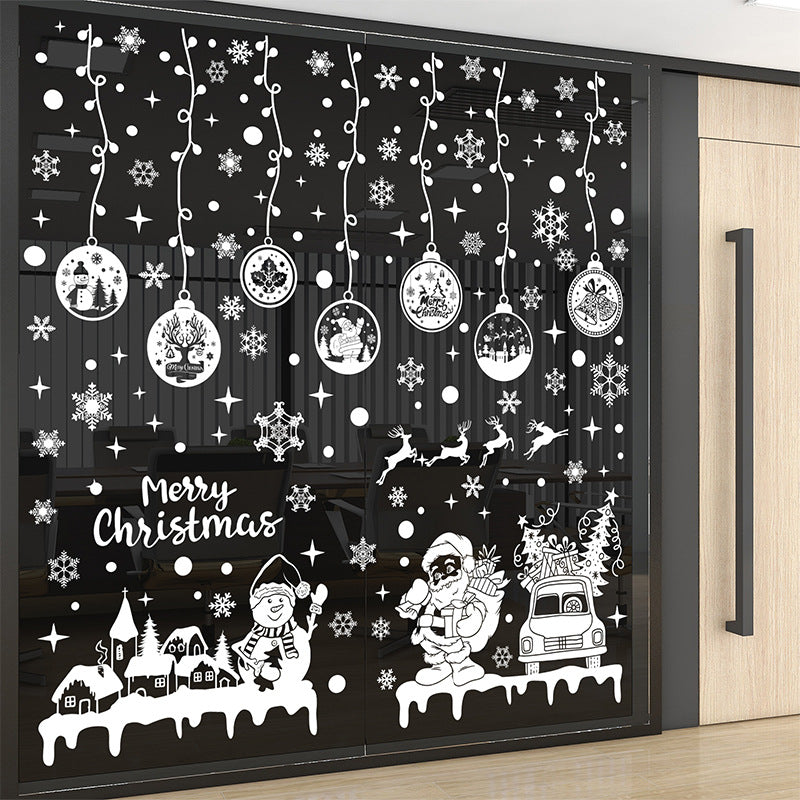 Christmas window clings